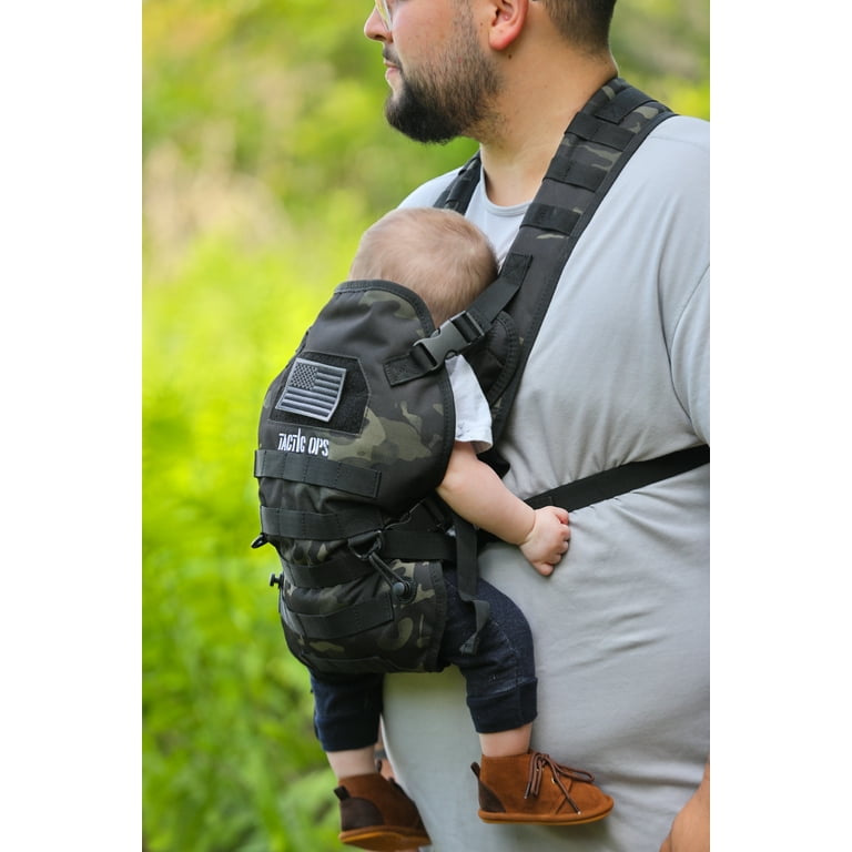 Tactic Ops Military Baby Infant Toddler Carrier Sling Black Camo