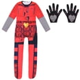 thumbnail image 3 of Nueva película The Rise of Red Ropa para niños Descendants 4 Disfraz de cosplay rojo para niñas Vestido de princesa de Halloween Vestidos de fiesta, 3 of 5