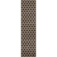 thumbnail image 2 of Unique Loom 3115831 2 ft. 7 in. x 10 ft. Philadelphia Trellis Runner Rug, Dark Brown, 2 of 2
