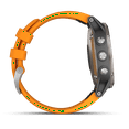 thumbnail image 2 of fenix 5 Plus Sapphire, Titanium with solar flare orange band, 2 of 9