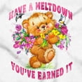 thumbnail image 2 of Funny Have A Meltdown Teddy Bear Women Crewneck Sweatshirt Brisco Brands S, 2 of 6