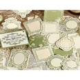 thumbnail image 1 of LNGOOR A Box Of 30 Pieces Simple Creative Relief Printing Sticky Note Material Paper  DIY Decoration Collage Handicraft Material  Personalized Scrapbook School Stationery, 1 of 7