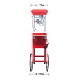 thumbnail image 4 of Kaitu Popcorn Machine with Cart – 8oz Popper with Stainless-steel Kettle, Heated Warming Deck, and Old Maids Drawer,Red, 4 of 5