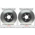 thumbnail image 3 of Detroit Axle - Brake Rotors for 2000-2004 Audi A6 Quattro, 2001-2005 Allroad Quattro, 2002 2003 Front Rear Disc Brake Rotor Replacement: 12.6 inch Front & 10.04 inch Rotor, 3 of 7