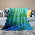 thumbnail image 2 of Orinice Leafy Plant Abstract Painting Warm Lightweight Blanket Soft Fleece Blankets for All Seasons - Excellent Hand Feel, Long-Lasting Comfort 50x60in, 2 of 6