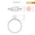 thumbnail image 4 of ANGARA Japanese Akoya Cultured Pearl and Diamond Infinity Ring in 925 Sterling Silver for Women | June Birthstone, Birthday, Anniversary, Jewelry Gift for Women | Pearl Ring, 4 of 7