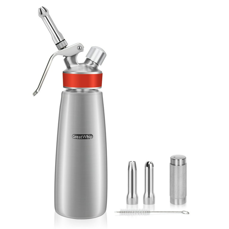GreatWhip Stainless Steel Whipped Cream Dispenser Professional