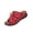 Red, variant on Womens Bow Tie Wedge Sandals Open Toe Leather Slides with Arch Support, Anti-Slip Breathable Summer Walking Shoes White