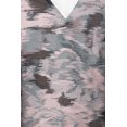 thumbnail image 4 of AIDAN MATTOX Womens Pink Pleated Zippered Printed Sleeveless Jewel Neck Full-Length Formal Gown Dress 14, 4 of 5