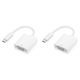 thumbnail image 1 of USB 3.1 Tipo C A Cable Adaptador VGA 1080P FHD para Macbook () Blanco, 1 of 3