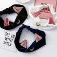thumbnail image 4 of Diadema de tela Wosthever con orejas de gato para mujer antideslizante, 4 of 6