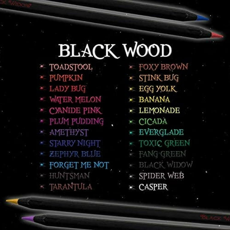 Black Widow Monarch Colored Pencils For Adult Coloring - 48 Coloring  Pencils With Smooth Pigments - Best Color Pencil Set For Adult Coloring  Books An - Imported Products from USA - iBhejo