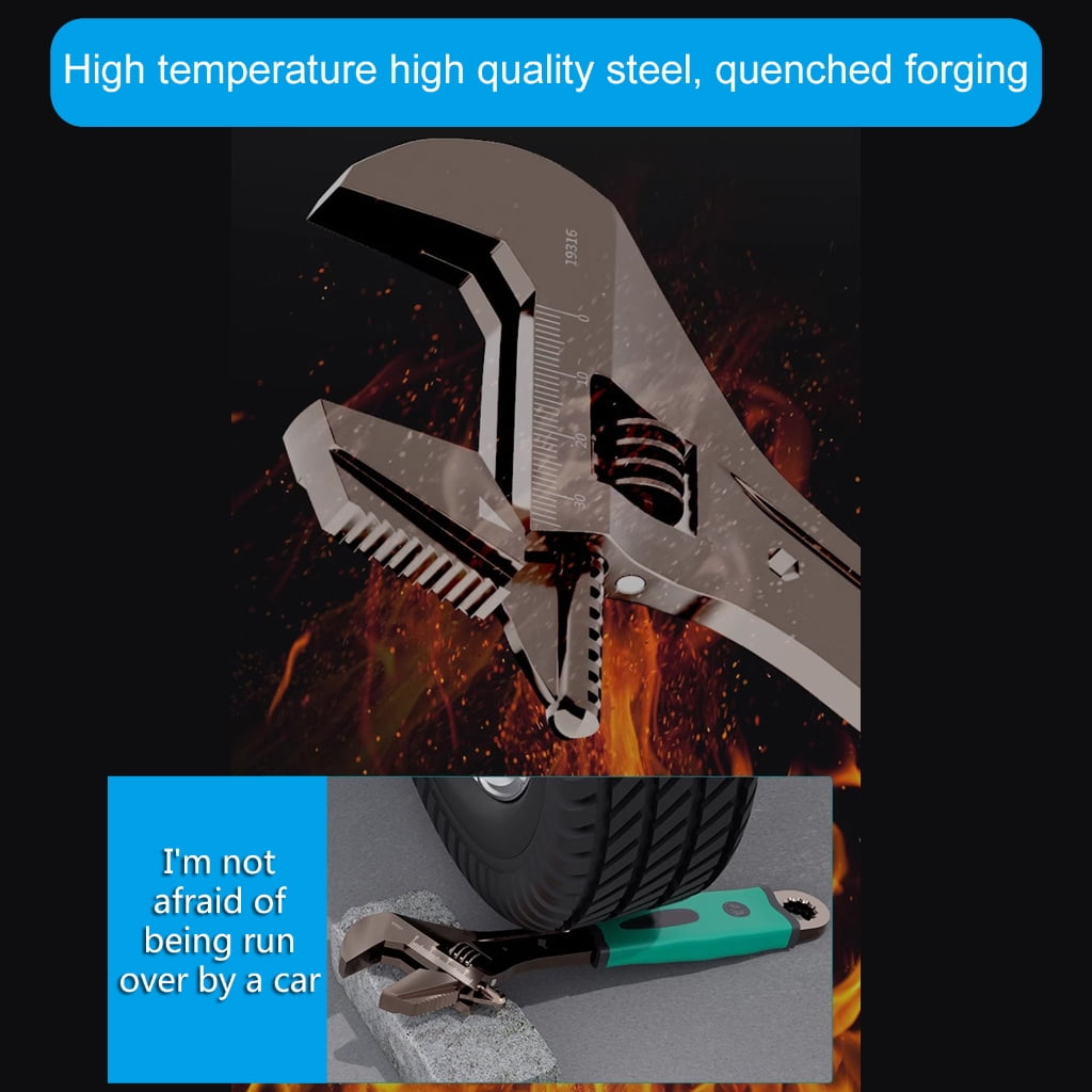 ANXPTIME 8/10/12/15inch Adjustable Wrenches Universal Spanners Mechanical Workshop