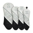 thumbnail image 1 of 4pcs Golf Club cubre el equipo de golf de golf equipos de golfistas impermeables contra el cárgano con el número de conductores cubiertos de hombres Estilo B, 1 of 8