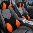 thumbnail image 4 of Reposacabezas de coche Soporte lumbar Espacio de espuma viscoelástica Soporte de cintura Respaldo de asiento de coche Cojín de almohada para el cuello Accesorios interiores del coche, 4 of 5
