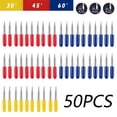 thumbnail image 1 of 50pcs 3 Types Cutting Blades Set  30 45 60 Tungsten Steel Cutting Lettering Blade Assorted Set Compatible Most Models, 1 of 7