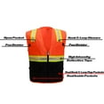thumbnail image 3 of Safety Depot 3XL Reflective Vest with Pockets Standard Safety Vest, 3 of 3