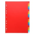 thumbnail image 1 of SHISUYAN Red PP Material Binder Dividers 1 Set for Loose-leaf Compatibility and File Indexing, 1 of 9