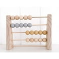 thumbnail image 4 of Wood Abacus Toy Beads Counting Playthings Simple Design Early Education Math Learning Toys Educational Prop Home Decoration Gray yellow, 4 of 9