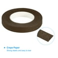 thumbnail image 4 of Uxcell 30 Yard Floral Tape Florist Tape Crepe Paper Flowers Bouquets Tapes Dark Brown 6 Roll, 4 of 7