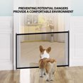 thumbnail image 3 of Dog Gate Baby Gate For Stairs, Portable  Fence Easily Install Expandable Dog Mesh Gate, Folding Safe Enclosure Baby Gate With 5 Hooks For Doorways Stairways, 3 of 8