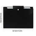 thumbnail image 2 of Eoozwa 12 Pocket A4 Document Organizer Folder Multi Grid Plastic File for Office Home Paper Storage Portable Accordion Filing System, 2 of 6