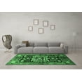 thumbnail image 3 of Ahgly Company Indoor Square Persian Emerald Green Traditional Area Rugs, 5' Square, 3 of 4
