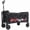 Black, variant on Alvantor Collapsible Folding Wagon with Cup Holders, 360 lb, Pink