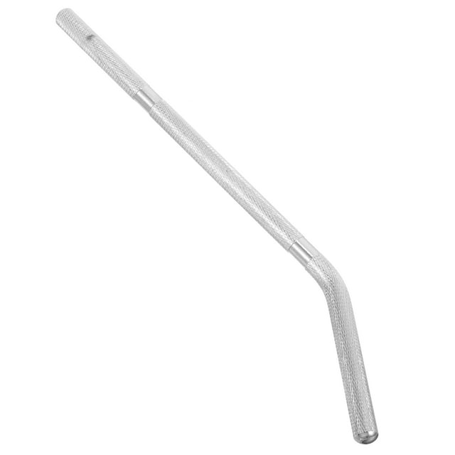 OULII Kit de Tambour Support de Cloche de Vache Fer Argenté Longueur Réglable pour Accessoire de Tambour 1Pcs