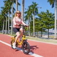 thumbnail image 6 of HOVERFLY 16" Folding Adults Electric Bikes, 500W/36V/15.5mph Folding City Ebike for Adult Men Women, Yellow,UL2849, 6 of 7