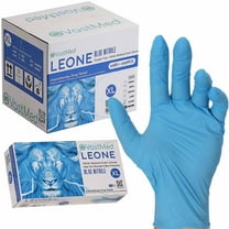 100PCs Dental Grade Examination Leone Nitrile Gloves by VASTMED | 4.0G Finger Tips Texture Latex/Powder-Free Professional Grade Gloves