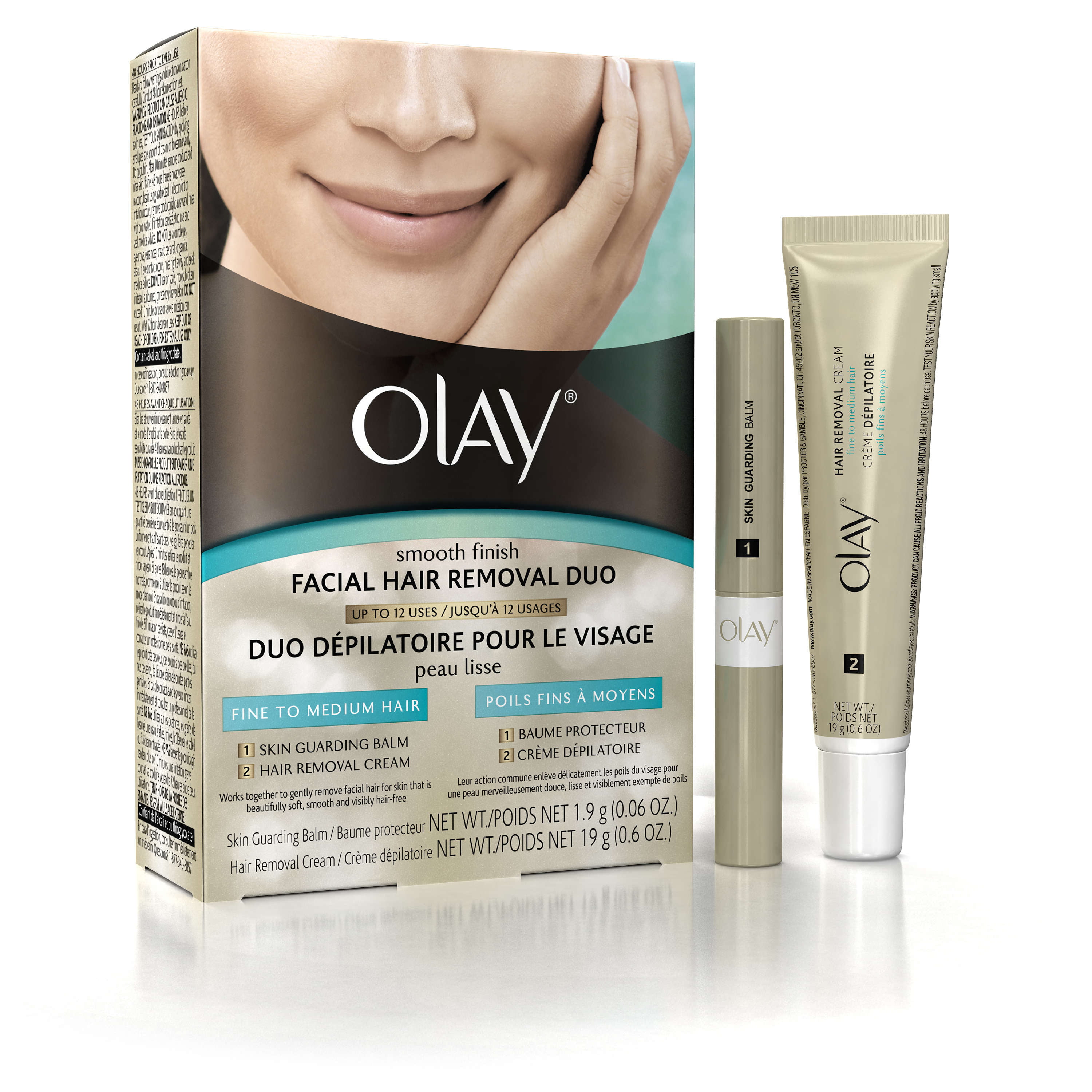 Olay Smooth Finish Facial Hair Remover Duo Fine To Medium Hair 1