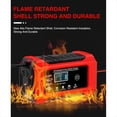 thumbnail image 4 of Automatic Car Battery Charger 12V 6A Pulse Repair Fast Power Charging Wet Lead Acid Charger Digital LCD Display US Plug,1 * Car Battery Charger,Red & Black, 4 of 8