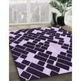 thumbnail image 2 of Ahgly Company Indoor Round Patterned Bright Lilac Purple Area Rugs, 7' Round, 2 of 6