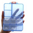 thumbnail image 4 of Caja de Pastillas Portátil Billuyoard Doble Capa 9 Compartimentos Azul HA072636-02, 4 of 6