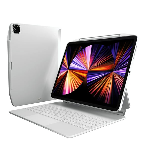SwitchEasy CoverBuddy 2022-2020 10.9" iPad Air 5 & 4 / iPad Pro 11" Case 2021-2018 with Pencil Holder - Works with Magic Keyboard, Smart Keyboard Folio (Keyboard Not Included) - White