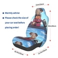 thumbnail image 2 of Picia Elephant Sits Print Waterproof Sweating Car Seat Cover for Post Gym Workout, Running, Beach and Hiking, Universal Fit Anti-Slip Bucket Seat Protector, 2 of 5