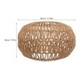 thumbnail image 3 of Vintage Woven Lamp Shade Round Light Brown 1Set for Ceiling Lamp, 3 of 7