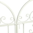 thumbnail image 4 of Evergreen Montebello Iron Garden Arbor with Gate, White- 53 x 84 x 23 Inches Fade and Weather Resistant Outdoor Decor, 4 of 9