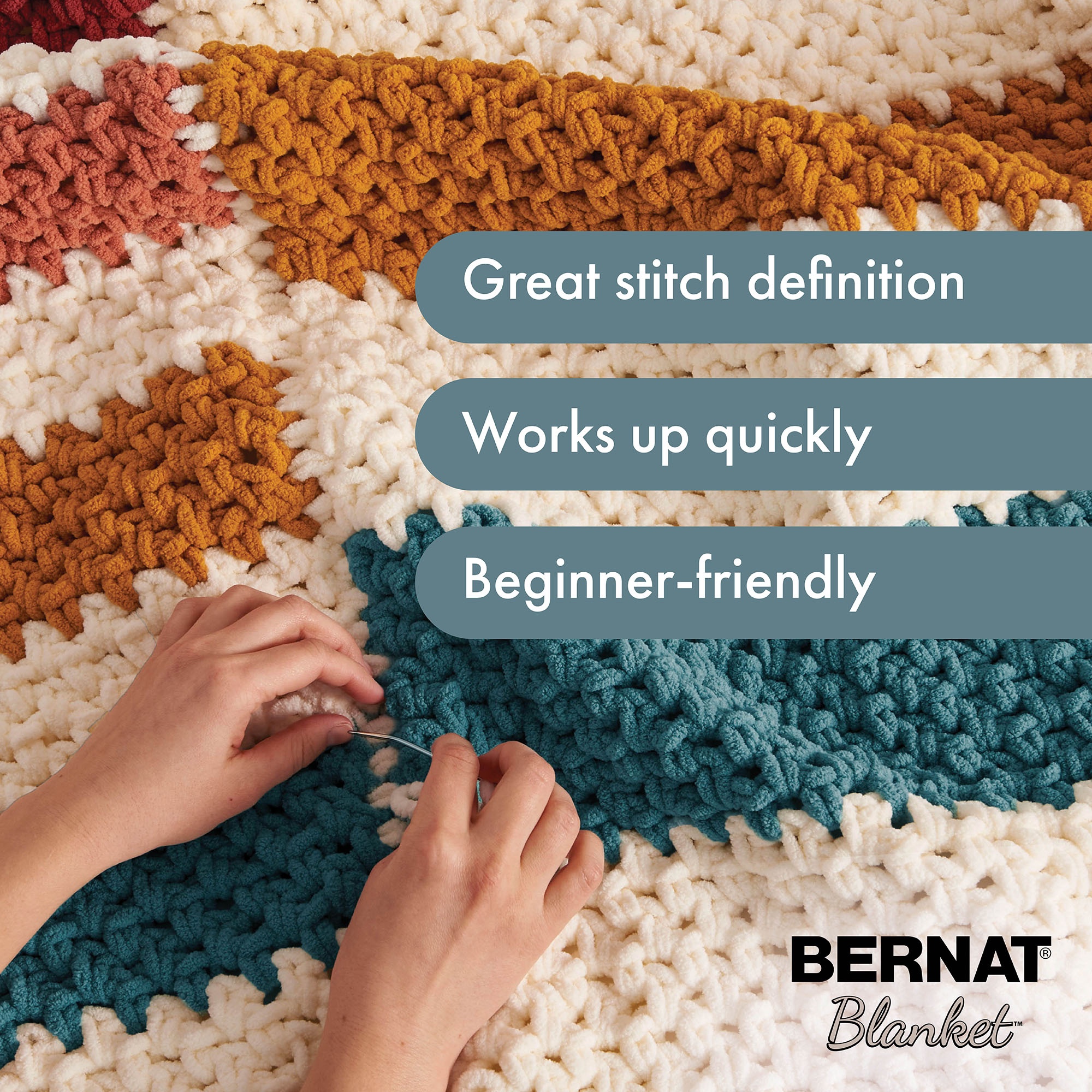 Bernat Blanket Yarn Vintage White, 2-Pack photo 3