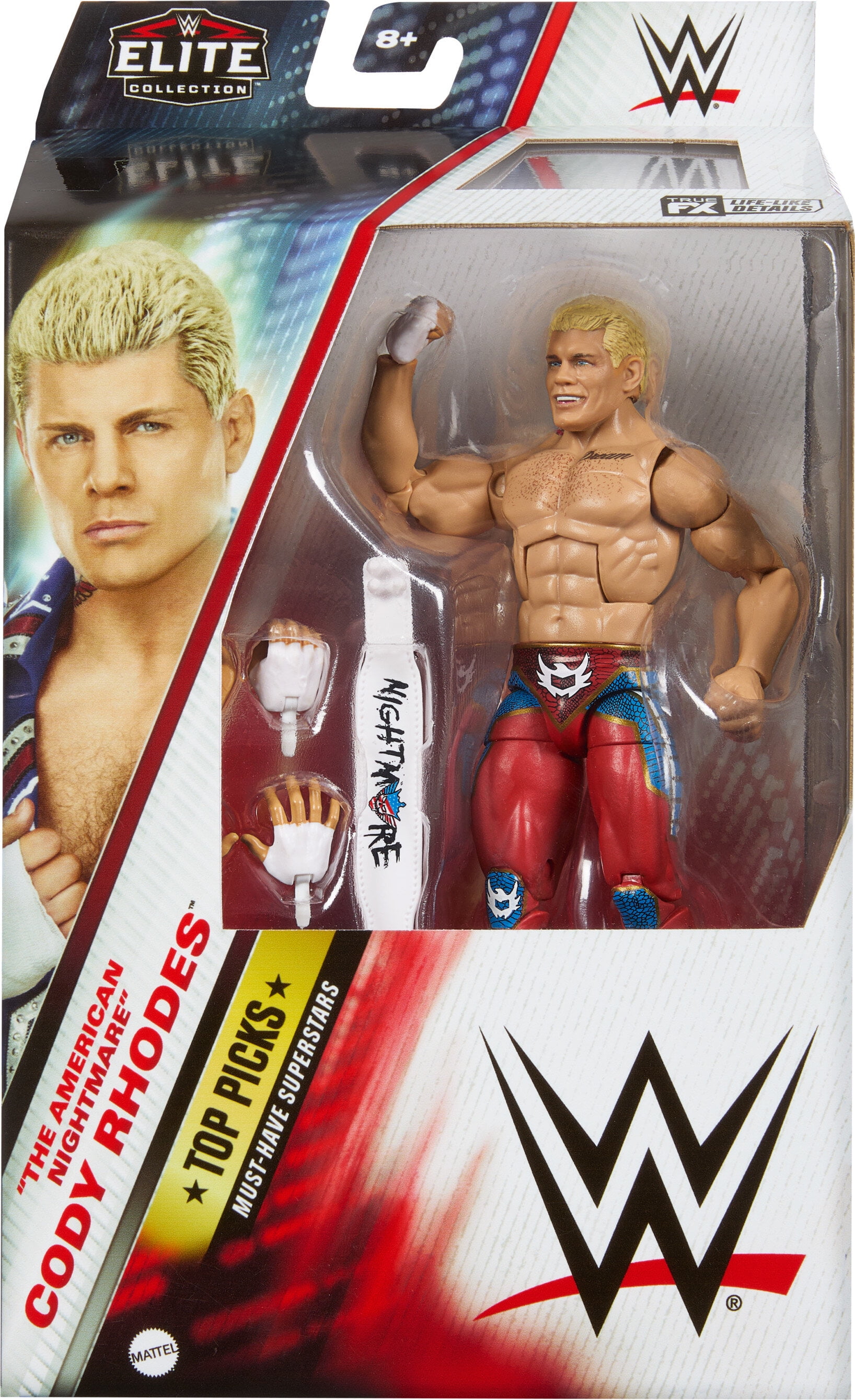 MATTEL WWE ELITEシリーズ コーディ・ローデス フィギュア Amazon.com: Mattel WWE Top Picks Elite Action Figure