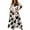Beige E, variant on Women’s Floral Maxi Dress with 3/4 Sleeves, Lightweight Casual Loose Fit Summer Long Dress for Beach, Party, Vacation, and Daily Wear Beige L