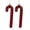 A, variant on Ruanlalo 2 Pcs Velvet Christmas Ornaments Shatterproof Glitter Sequins Flocked Bell/Candy Cane/Ice Isicle Hanging Decoration for Xmas Tree Holiday Home Party Decor