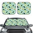 thumbnail image 2 of Fotbe Avocado Flowers And Leaves 2-Piece Car Windshield Sun Shade | Sun Blocker for Car Windshield | Foldable Automotive Interior Accessories for Sun Protection-Small, 2 of 7