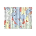 thumbnail image 3 of MKHERT Cute Cartoon Cat Window Curtains Kitchen Curtain Room Bedroom Drapes Curtains 26x39 inch, 2 Piece, 3 of 3