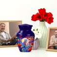 thumbnail image 6 of JAGASY Owl Funeral Urn for Ashes Adult Male, Blue Small Urns for Human Ashes Keepsake, Moon Tree Branch Decorative Urns for Brother, Orange & Yellow Flowers Cremation Urn for Siblings, (3 Inch), 6 of 7