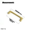 thumbnail image 5 of Goo-Ki 4''(102mm) Hole Center Brushed Brass Cabinet Pulls, Zinc Alloy Minimalist Style Cabinet Handles for Drawer,Dresser,Cupboard Wardrobe Cabinet,6 Pack, 5 of 7