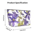 thumbnail image 5 of ZNDUO Travel Makeup Bag for Women Purple Flower Watercolor Doodle Toiletry Bag, Multifunctional Storage Bag Cosmetic Bag Make Up Organizer, 5 of 7