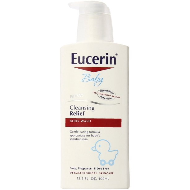 Eucerin Baby Cleansing Relief Body Wash 13.50 oz (Pack of 3) Walmart
