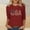 Wine, variant on HOMBOM 3/4 Sleeve Shirts for Women 4th of July Patriotic USA Print Casual Crew Neck Young Womens T Shirts
